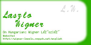 laszlo wigner business card
